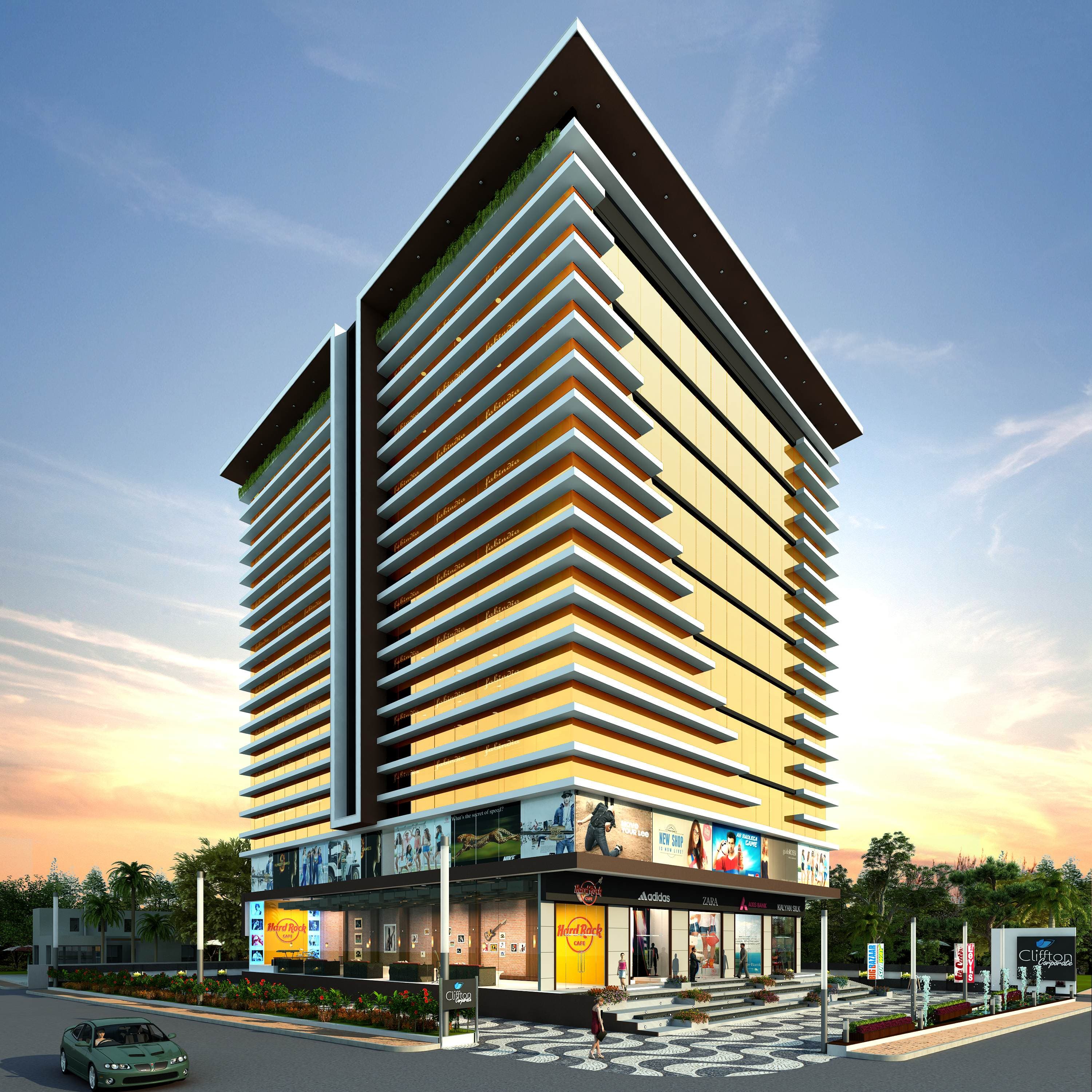 Cliffton Corporate - Grade-A Commercial Building at A.B. Road, Indore | Delivered Project by Real Space Group